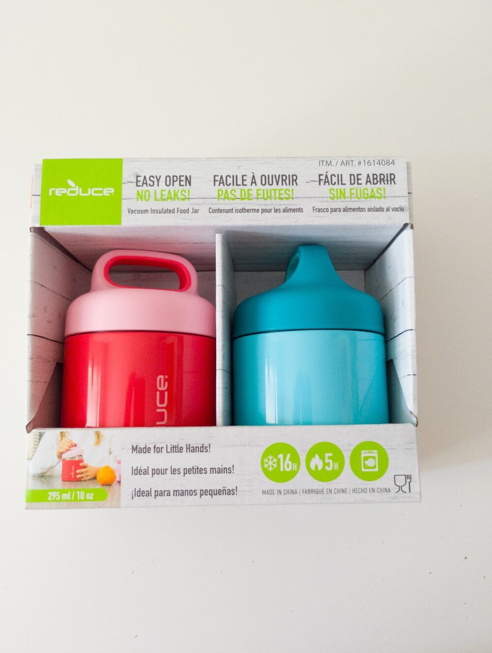 NEW Reduce Kids Vacuum Insulated Stainless Steel Food Jars 10 oz Set of 2